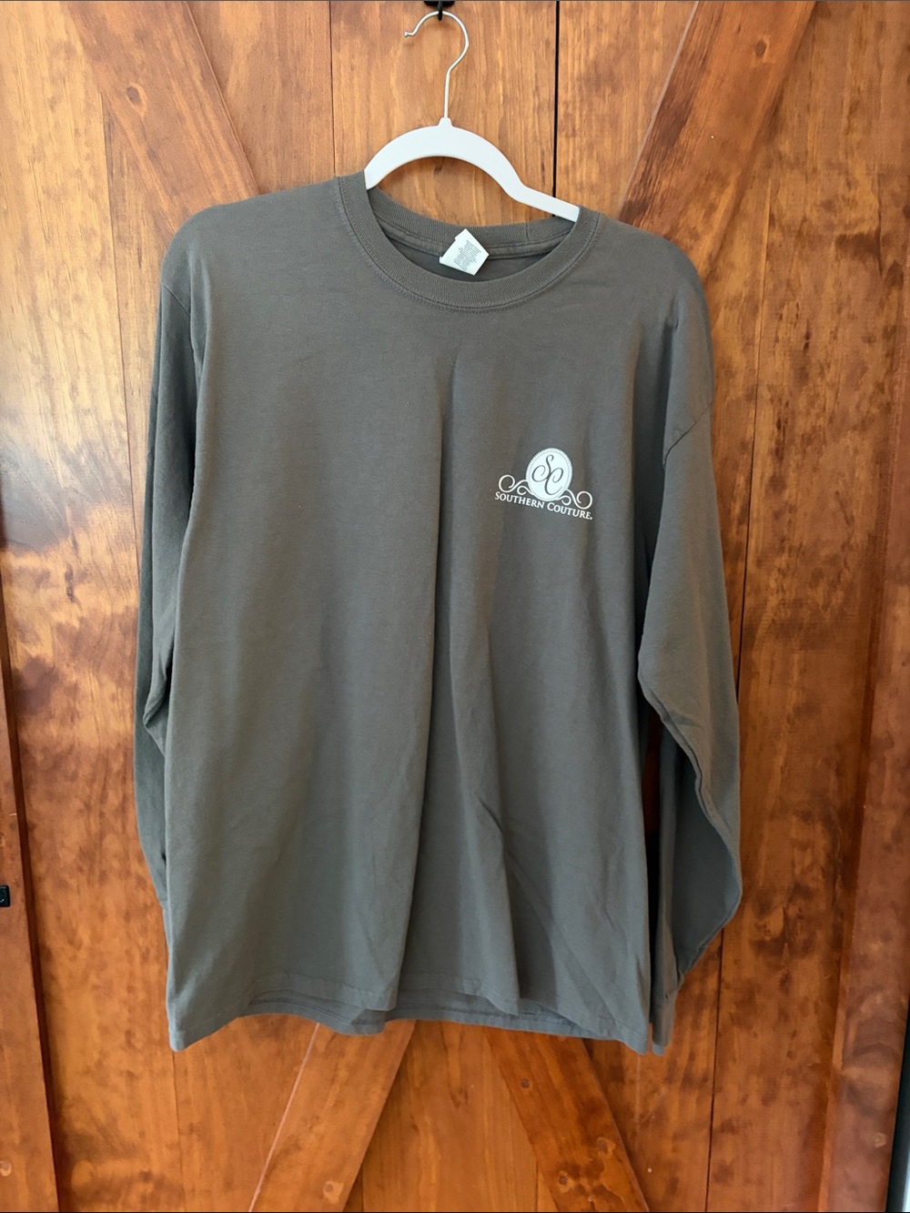 Southern Couture Gray Living the Scrub Life Long Sleeve Tee